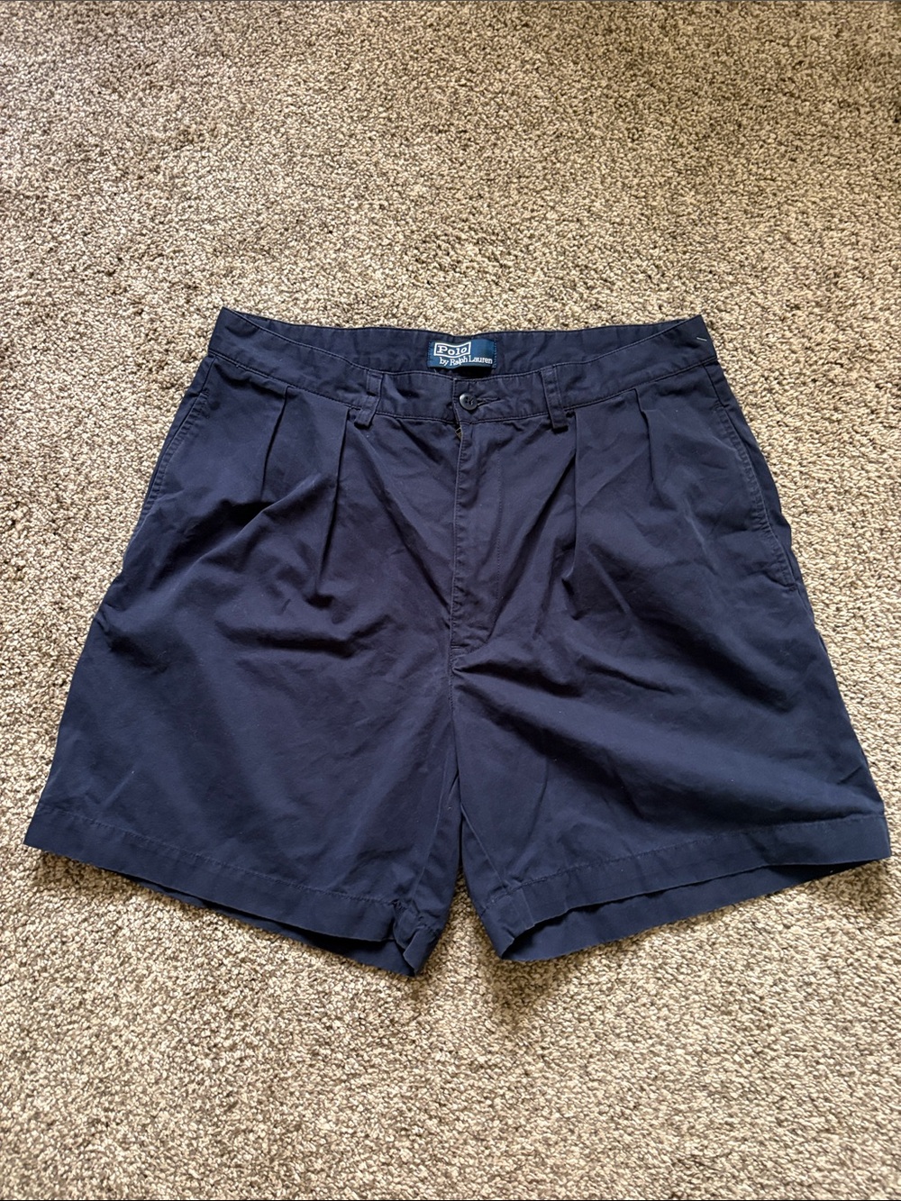 Polo by Ralph Lauren Navy Flat-Front Men’s Shorts